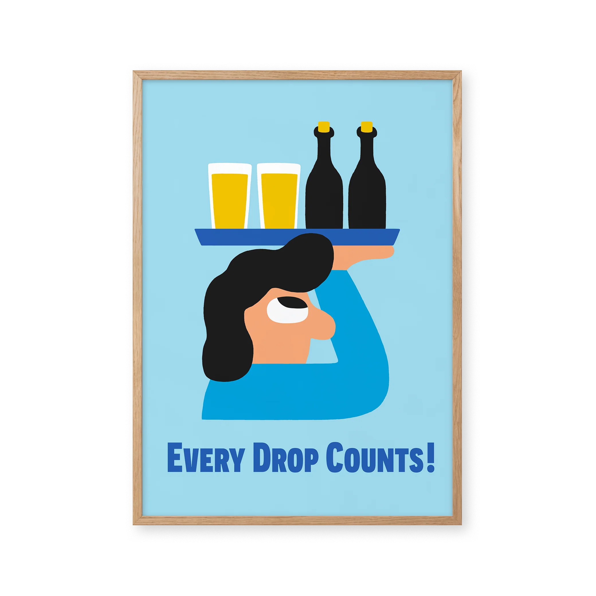 Every Drop Counts Sally - Light Blue